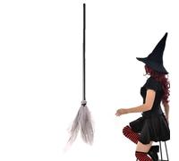 Hexenbesen Halloween - Niños Decorativos Divertidos, Revestimiento De Roles De Juego | Broy De Vestuario Robusto Hexendeko, Accesorio De Fotos Y Pan De Jengibre En Celebraciones De Halloween O Eventos