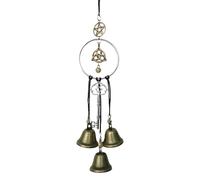 Hexenglocken - Vintage Windspiel Deko, Schutzglocken Für Die Tür Zur Abwehr | Für Zuhause, Wand, Küche, Büro, Halloween, Weihnachten, Herbst, Erntedankfest Und