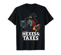 Hexes & Taxes Funny Witch Contador Preparador de Impuestos Halloween Camiseta