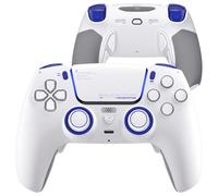 HEXGAMING PHANTOM Pro Juego Controlador para ps5/PC/Móvil, Elite Gamepad con 4 Botones Reasignables/6 Perfiles de Remapeo/8 Palancas/Gatillos Ajustables para ps5 Juego Adaptable-Blanco Visión