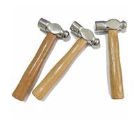 HEXHUASR Martillo de Mango de Madera con Cabeza Redonda de Nogal, Herramienta de Escape de Coche, Mini Martillo multifunción