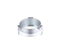 HEXHUASR Taza dosificadora de café for EC9335/EC9155/EC9665/EC9355 Anillo dosificador de aluminio Embudo dosificador de 51 mm for portafiltro de 51 mm Café y té(For Delonghi EC9355,Silver Ring)