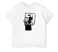 Hexiang Hip Hop 50 Cent T-Shirt In The Club G Unit New York Brooklyn California 1583Z T-Shirt WhiteXL