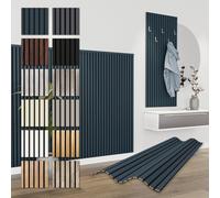 HEXIM Paneles Acústicos 138,5x60cm - Pared de Lamas Flexible Madera MDF Paneles de Pared Revestimiento de Lamas Revestimiento Mural Decoración (8 paneles / 6,64 m² Ocean - APH04)