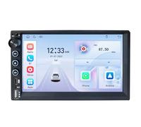 Hexinex 2 DIN Radio Coche Universal con Pantalla Táctil 7 Pulgadas, con CarPlay/AndroidAuto/Mirror Link, Admite Carga Type-C/USB/Micrófono/FM/EQ/WiFi/GPS/Bluetooth/USB/SWC y Cámara Trasera