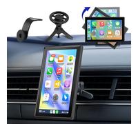 Hexinex 9”Pantalla de Coche CarPlay/Android Auto/MirrorLink Inalámbrico para Coche con Soporte Magnético, Reproductor de Coche Pantalla Tactíl Admite Bluetooth/SIRI/Google/USB/SD/FM/Cámara de Reversa