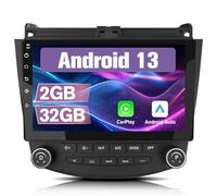 Hexinex Android 13.0 [2GB+32GB] Radio Coche con Pantalla Táctil de 10.1 Pulgadas para Honda Accord VII 2003-2007, Autoradio Admite CarPlay/Android Auto Inalámbrico/MirrorLink/WiFi/FM/Bluetooth