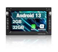 Hexinex Android 13.0 [2GB+32GB] Radio Coche con Pantalla Táctil de 7 Pulgadas para VW Passat B5 Golf Polo MK4 T5 Ibiza 6L, Etc., Admite CarPlay/Android Auto Inalámbrico/MirrorLink/WiFi/FM/Bluetooth