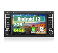 Hexinex Android 13.0 [2GB+64GB] Radio Coche con Pantalla Táctil de 7 Pulgadas para VW Touareg/Transporter T5 Multivan, Admite CarPlay/Android Auto Inalámbrico/MirrorLink/WiFi/FM/Bluetooth