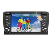 Hexinex Radio Coche 2 DIN con Pantalla Táctil 7" para Audi A3/S3/RS3 (2006-2012), Autoradio con Bluetooth, Mirrorlink, GPS, FM, Am, RDS, USB, SD, Soporta CD/DVD, Mandos Volante y Aparcamiento