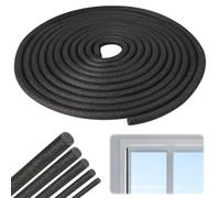 Hexizexi Cordón redondo de polietileno de 8 m, diámetro de 10 mm, para juntas, puertas, ventanas, paredes