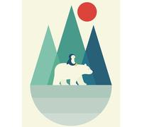 Hexoa - Papel pintado de 208 x 270 cm, fabricado en Francia, diseño de Le Monde el Hielo