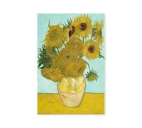 Hexoa - Póster de girasoles de Vincent Van Gogh - Made in France - Póster único 20 x 30 cm