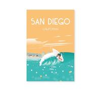 Hexoa - Póster de San Diego California (30 x 45)