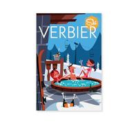 Hexoa - Póster de Verbier - Made in France - Póster (20 x 30 cm)
