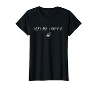 Hexy and I Know It Halloween Funny Spooky Season Mujeres Camiseta