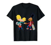 Hey Arnold and Gerald con Tabla de Cuadros para monopatines Camiseta