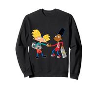 Hey Arnold and Gerald con Tabla de Cuadros para monopatines Sudadera