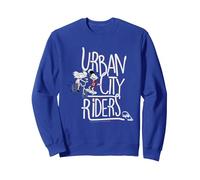 Hey Arnold Gerald Urban City Riders Skateboarding Sudadera, Unisex para Adultos, Azul Real, XL