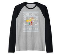 Hey Arnold! Helga Chill out Holiday Sweater Camiseta Manga Raglan