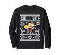 Hey Arnold! Helga Chill out Holiday Sweater Manga Larga