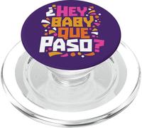 Hey Baby Que Paso? Cita Divertida Spanglish Confeti Colorido PopSockets PopGrip para MagSafe
