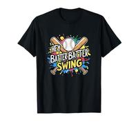 Hey Batter Batter Swing - Jerga de béisbol con diseño Divertido de murciélago Camiseta
