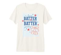 Hey Batter Swing Divertido Retro Deportes Vintage Béisbol Gráfico Camiseta Premium