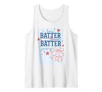 Hey Batter Swing Divertido Retro Deportes Vintage Béisbol Gráfico Camiseta sin Mangas