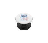 Hey Batter Swing Divertido Retro Deportes Vintage Béisbol Gráfico PopSockets PopGrip Adhesivo