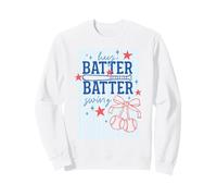 Hey Batter Swing Divertido Retro Deportes Vintage Béisbol Gráfico Sudadera