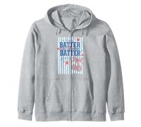 Hey Batter Swing Divertido Retro Deportes Vintage Béisbol Gráfico Sudadera con Capucha