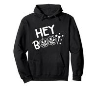 Hey Boo - Camiseta de Halloween, diseño de Calabaza Sudadera con Capucha