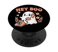 Hey Boo Ghost Girl Calling Phone Halloween Spooky Boo JEE PopSockets PopGrip Adhesivo