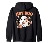 Hey Boo Ghost Girl Calling Phone Halloween Spooky Boo JEE Sudadera con Capucha
