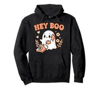 Hey Boo Ghost Girl Calling Phone Halloween Spooky Boo JEE Sudadera con Capucha