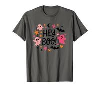 Hey Boo Halloween Fantasmas Estrellas Diversión Camiseta