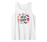 Hey Boo Halloween Fantasmas Estrellas Diversión Camiseta sin Mangas