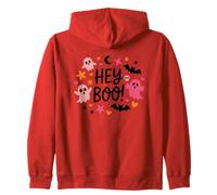 Hey Boo Halloween Fantasmas Estrellas Diversión Sudadera con Capucha