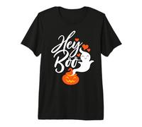 Hey Boo! Lindo Dulce Divertido Disfraz de Halloween de Amor Fantasma Camiseta Premium