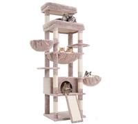 Hey-brother Rascador para Gatos, con Hamaca, Cueva, 2 Plataformas, MPJ080MU
