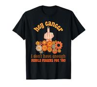 hey cancer dedo medio conciencia sobre el cáncer Mes Chica Mujeres Camiseta