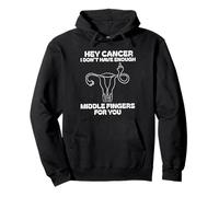 hey cancer dedo medio conciencia sobre el cáncer Mes Chica Mujeres Sudadera con Capucha
