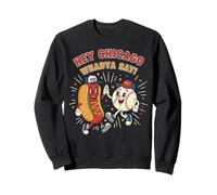 Hey Chicago Whadya Say Baseball Hotdog Men Women Sudadera