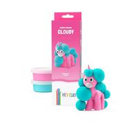 Hey Clay - Cloudy | Arcilla Polimérica Con 3 Botes | Manualidades Niños 3 Años O Más De Animales | Regalo Cumpleaños Niños Y Niñas Con 1 Figura | Arcilla Secado Al Aire