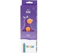 Hey Clay - Vaca | Arcilla Polimérica Con 3 Botes | Manualidades Niños 3 Años O Más De Animales | Regalo Cumpleaños Niños Y Niñas Con 1 Figura | Arcilla Secado Al Aire