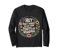 Hey Don't Forget To Eat Your Fruits and Veggies - Manga Larga