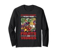 Hey Don't Forget To Eat Your Fruits And Veggies Manga Larga