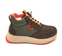 Hey Dude 42058 Botín Atado Tela Verde Oscuro Suela De Goma 5/6