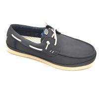 Hey Dude 45139 Zapatos Casual Cordones Piel Azul Marino Suela Goma